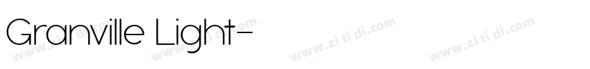 Granville Light字体转换 Granville Light字体转换